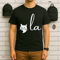 Retro Cat Comma La Kamala Harris For President 2024 Election T-Shirt thumb 6