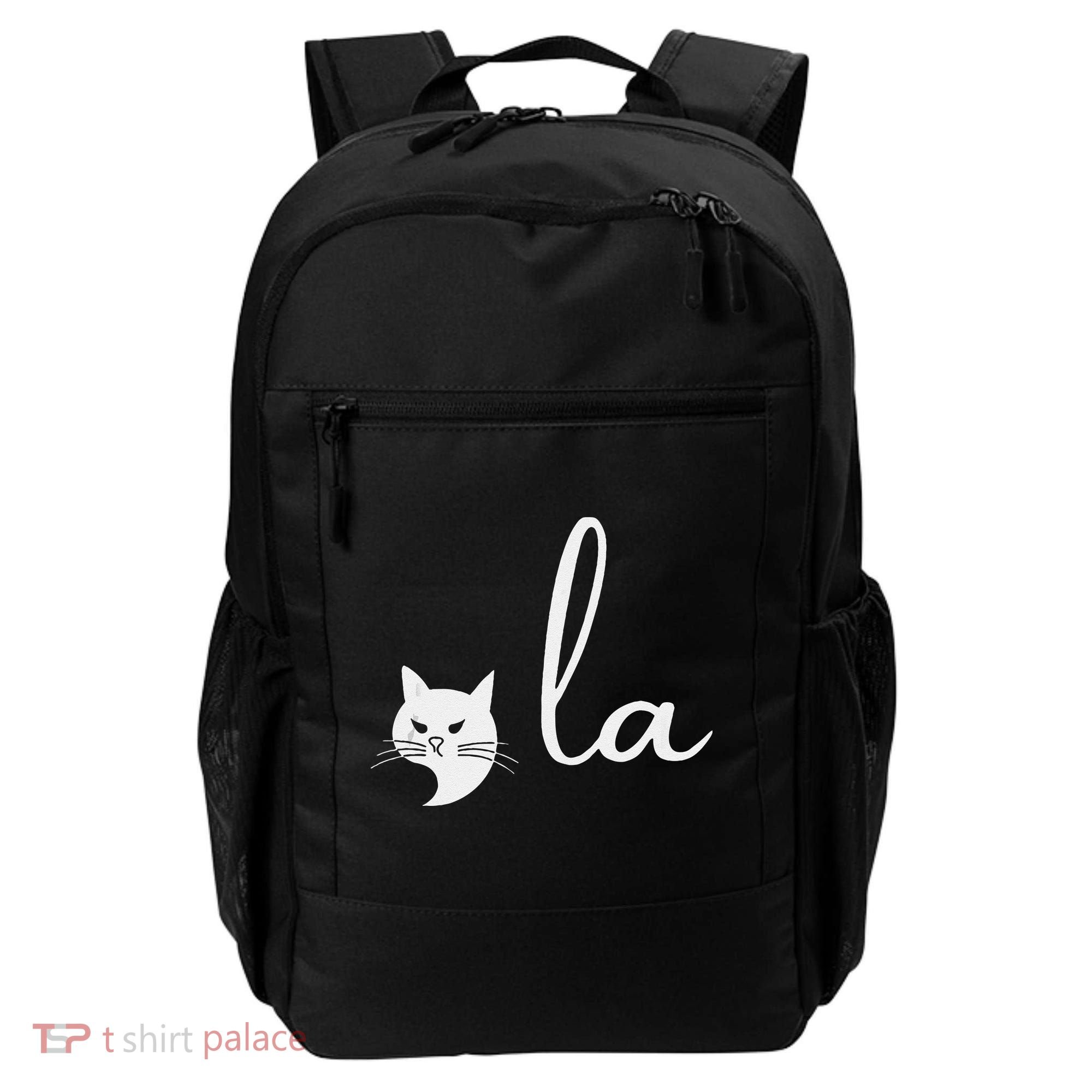 Retro Cat Comma La Kamala Harris For President 2024 Election Backpack