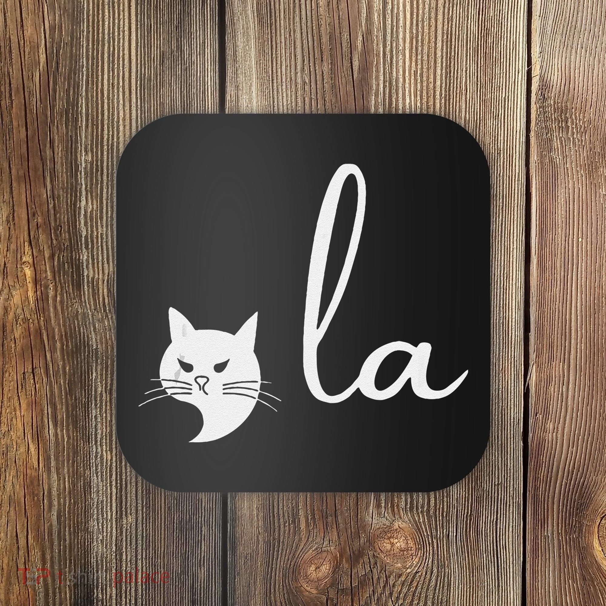 Retro Cat Comma La Kamala Harris For President 2024 Election Coaster