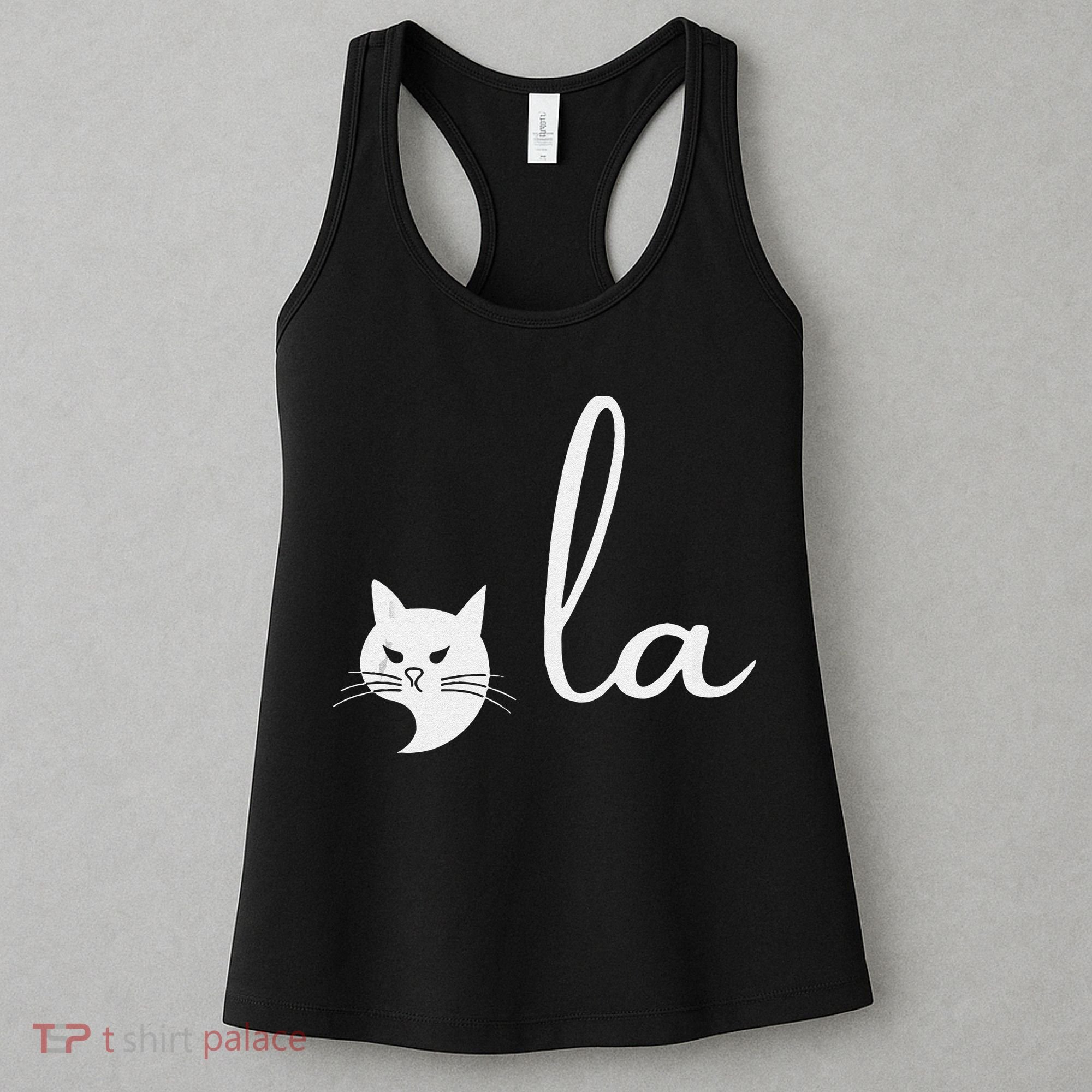 Retro Cat Comma La Kamala Harris For President 2024 Election Women's Tank Top