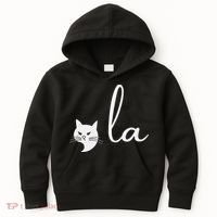 Retro Cat Comma La Kamala Harris For President 2024 Election Kids Hoodie thumb 0