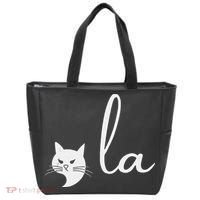 Retro Cat Comma La Kamala Harris For President 2024 Election Tote Bag thumb 0