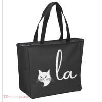 Retro Cat Comma La Kamala Harris For President 2024 Election Tote Bag thumb 2