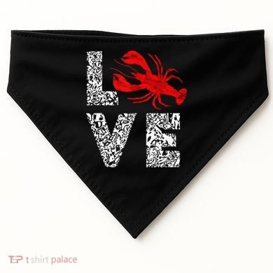River Cajun Crawfish Crayfish Seafood Crab Boils Ditch Bugs USA-Made Doggie Bandana