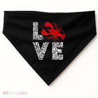 River Cajun Crawfish Crayfish Seafood Crab Boils Ditch Bugs USA-Made Doggie Bandana thumb 0