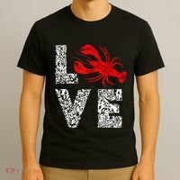 River Cajun Crawfish Crayfish Seafood Crab Boils Ditch Bugs T-Shirt thumb 3