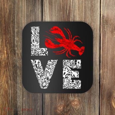 River Cajun Crawfish Crayfish Seafood Crab Boils Ditch Bugs Coaster