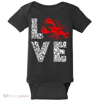 River Cajun Crawfish Crayfish Seafood Crab Boils Ditch Bugs Baby Bodysuit