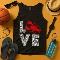 River Cajun Crawfish Crayfish Seafood Crab Boils Ditch Bugs Tank Top thumb 4