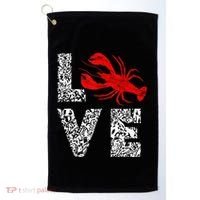 River Cajun Crawfish Crayfish Seafood Crab Boils Ditch Bugs Golf Towel thumb 0