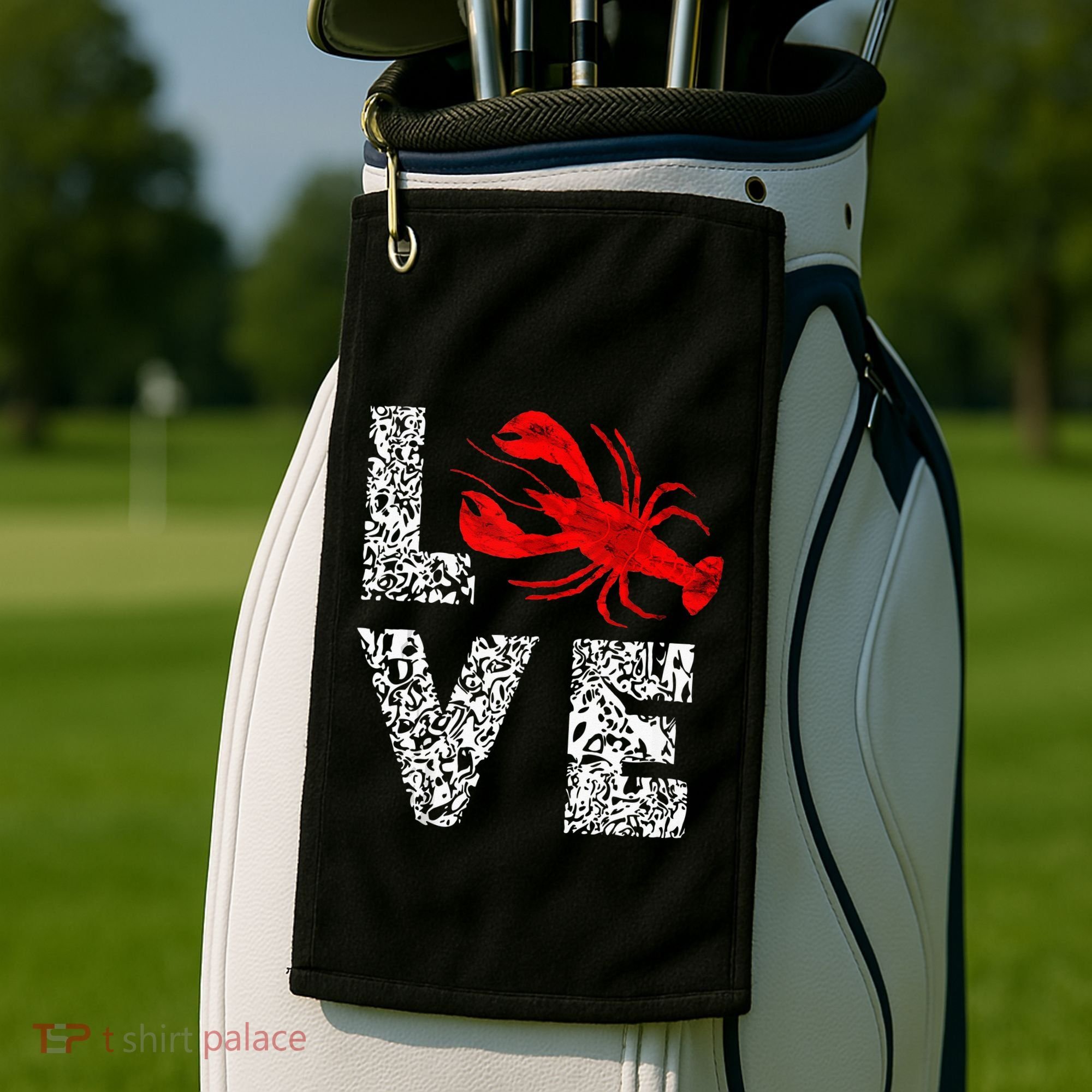 River Cajun Crawfish Crayfish Seafood Crab Boils Ditch Bugs Golf Towel