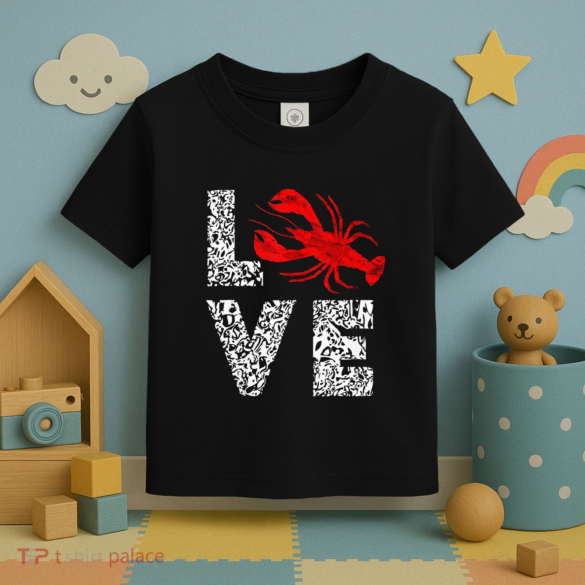 River Cajun Crawfish Crayfish Seafood Crab Boils Ditch Bugs Toddler T-Shirt