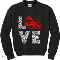River Cajun Crawfish Crayfish Seafood Crab Boils Ditch Bugs Kids Sweatshirt thumb 0