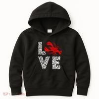 River Cajun Crawfish Crayfish Seafood Crab Boils Ditch Bugs Kids Hoodie thumb 0