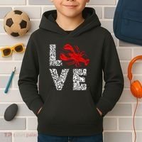 River Cajun Crawfish Crayfish Seafood Crab Boils Ditch Bugs Kids Hoodie thumb 2
