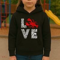 River Cajun Crawfish Crayfish Seafood Crab Boils Ditch Bugs Kids Hoodie thumb 3