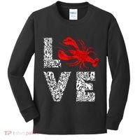 River Cajun Crawfish Crayfish Seafood Crab Boils Ditch Bugs Kids Long Sleeve Shirt thumb 0