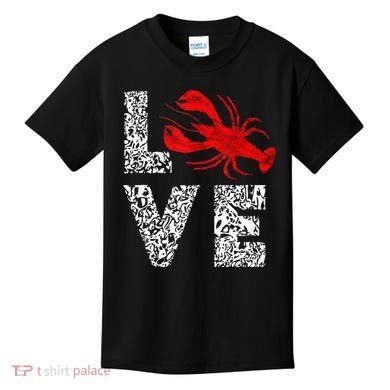 River Cajun Crawfish Crayfish Seafood Crab Boils Ditch Bugs Kids T-Shirt