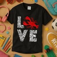 River Cajun Crawfish Crayfish Seafood Crab Boils Ditch Bugs Kids T-Shirt thumb 3