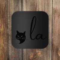 Retro Cat Comma La Kamala Harris For President 2024 Election Sweat Coaster thumb 0