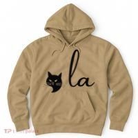 Retro Cat Comma La Kamala Harris For President 2024 Election Sweat Hoodie thumb 0
