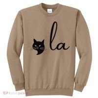 Retro Cat Comma La Kamala Harris For President 2024 Election Sweat Sweatshirt thumb 0