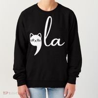 Retro Cat Comma La Kamala Harris For President 2024 Election Women's Sweatshirt thumb 0