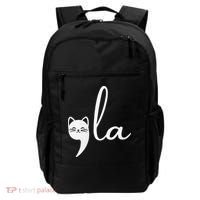 Retro Cat Comma La Kamala Harris For President 2024 Election Backpack thumb 0