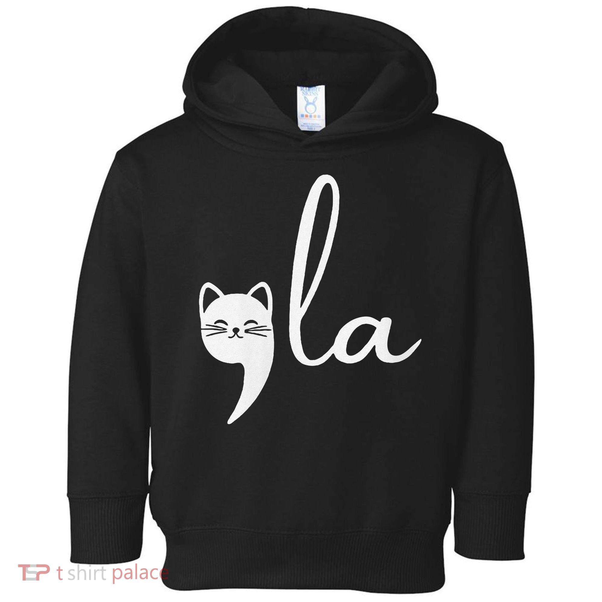 Retro Cat Comma La Kamala Harris For President 2024 Election Toddler Hoodie