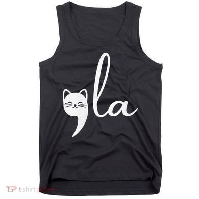 Retro Cat Comma La Kamala Harris For President 2024 Election Tank Top