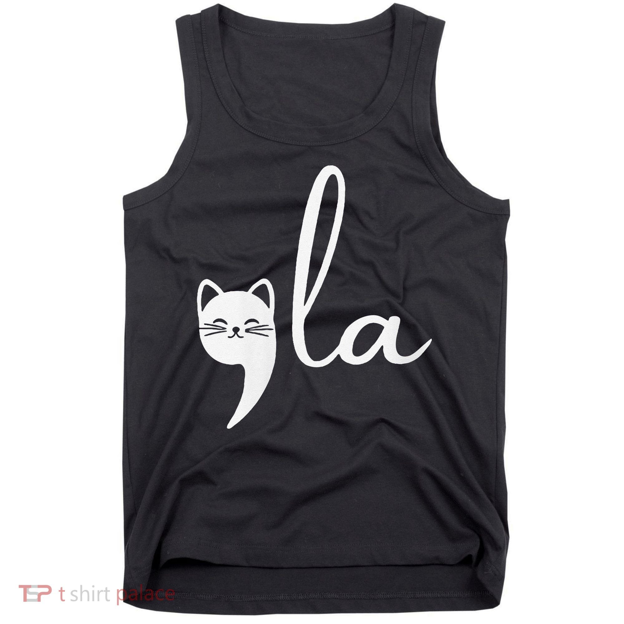 Retro Cat Comma La Kamala Harris For President 2024 Election Tank Top