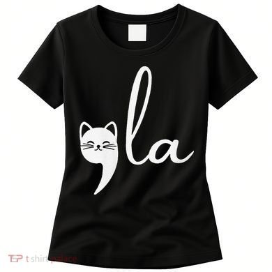 Retro Cat Comma La Kamala Harris For President 2024 Election Women's T-Shirt