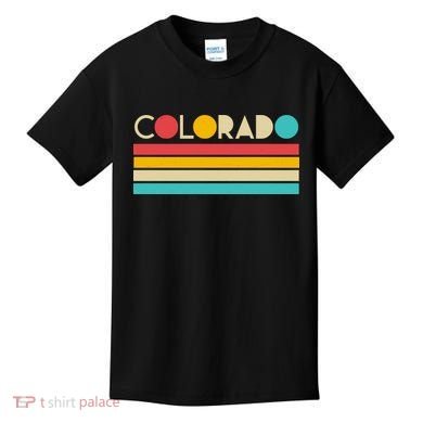 Retro Colors Colorado Kids T-Shirt