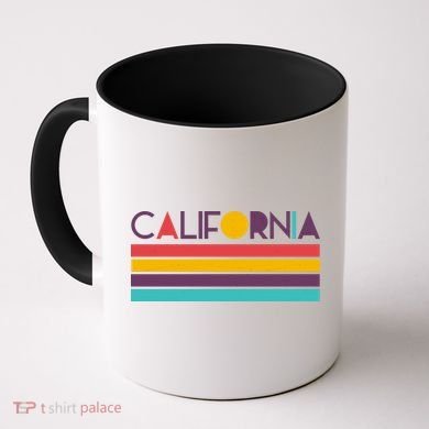 Retro Colors California Coffee Mug