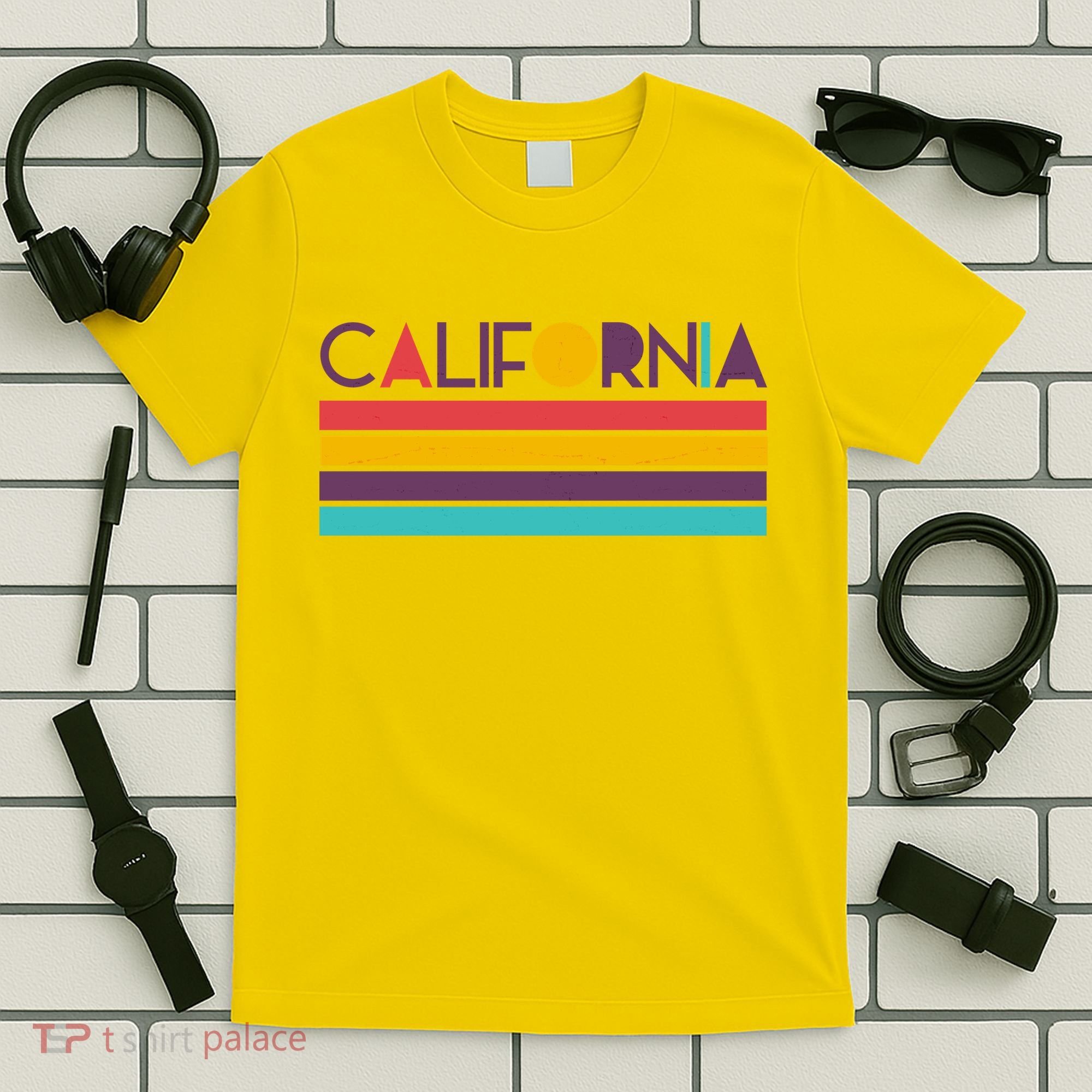 Retro Colors California T-Shirt