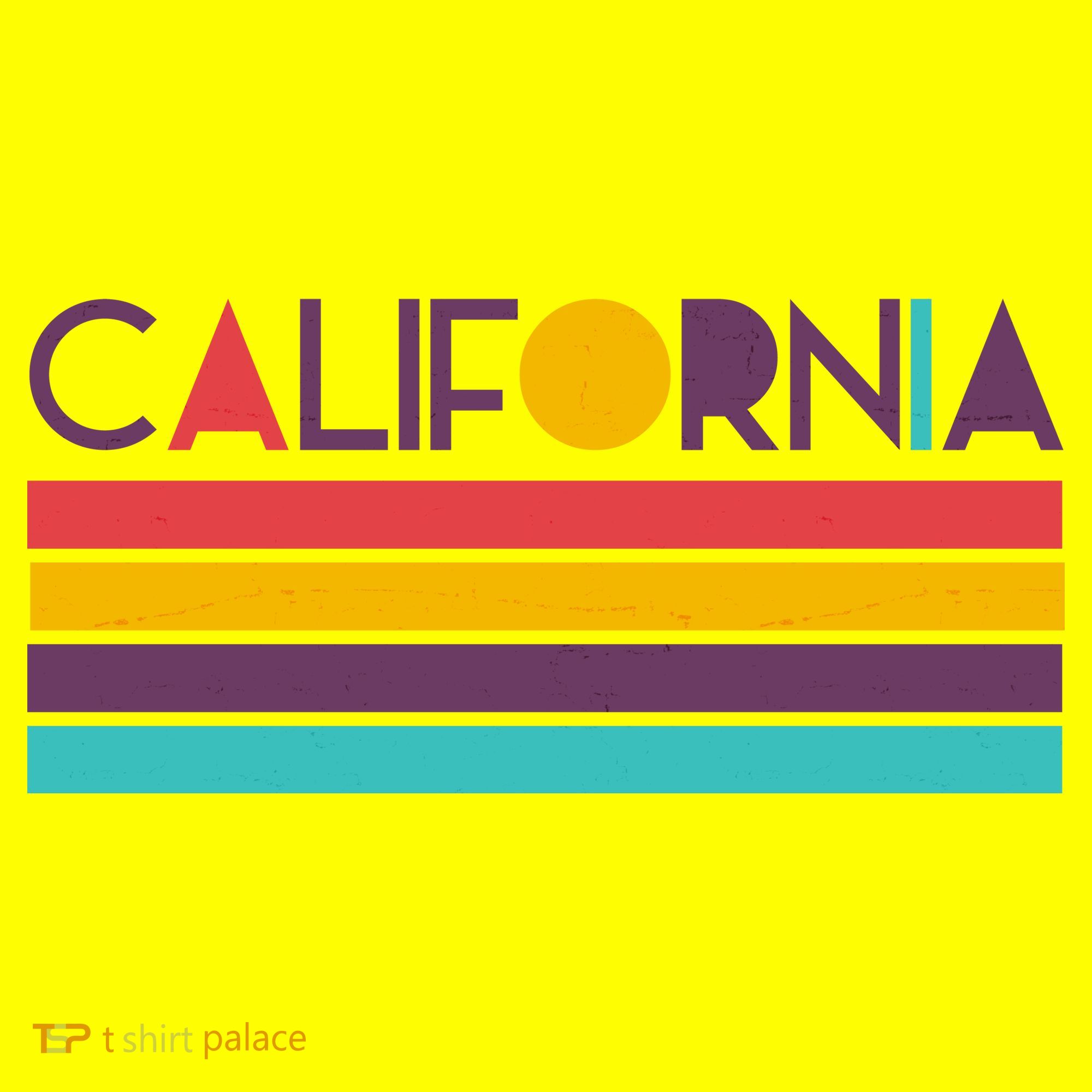 Retro Colors California T-Shirt