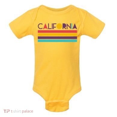 Retro Colors California Baby Bodysuit