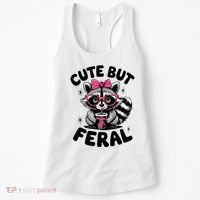 Racoon Cool Cute But Feral Teen Girl Women's Tank Top thumb 0