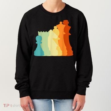 Retro Chess , Chess Player, Chess Women's Sweatshirt