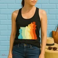 Retro Chess , Chess Player, Chess Women's Tank Top thumb 2