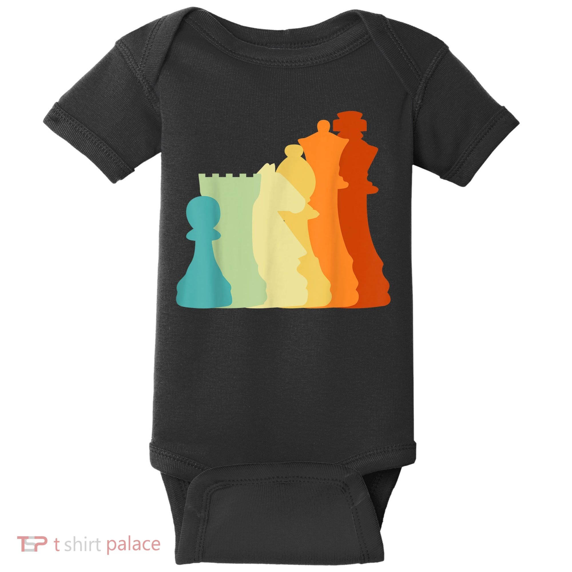 Retro Chess , Chess Player, Chess Baby Bodysuit