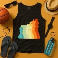 Retro Chess , Chess Player, Chess Tank Top thumb 4