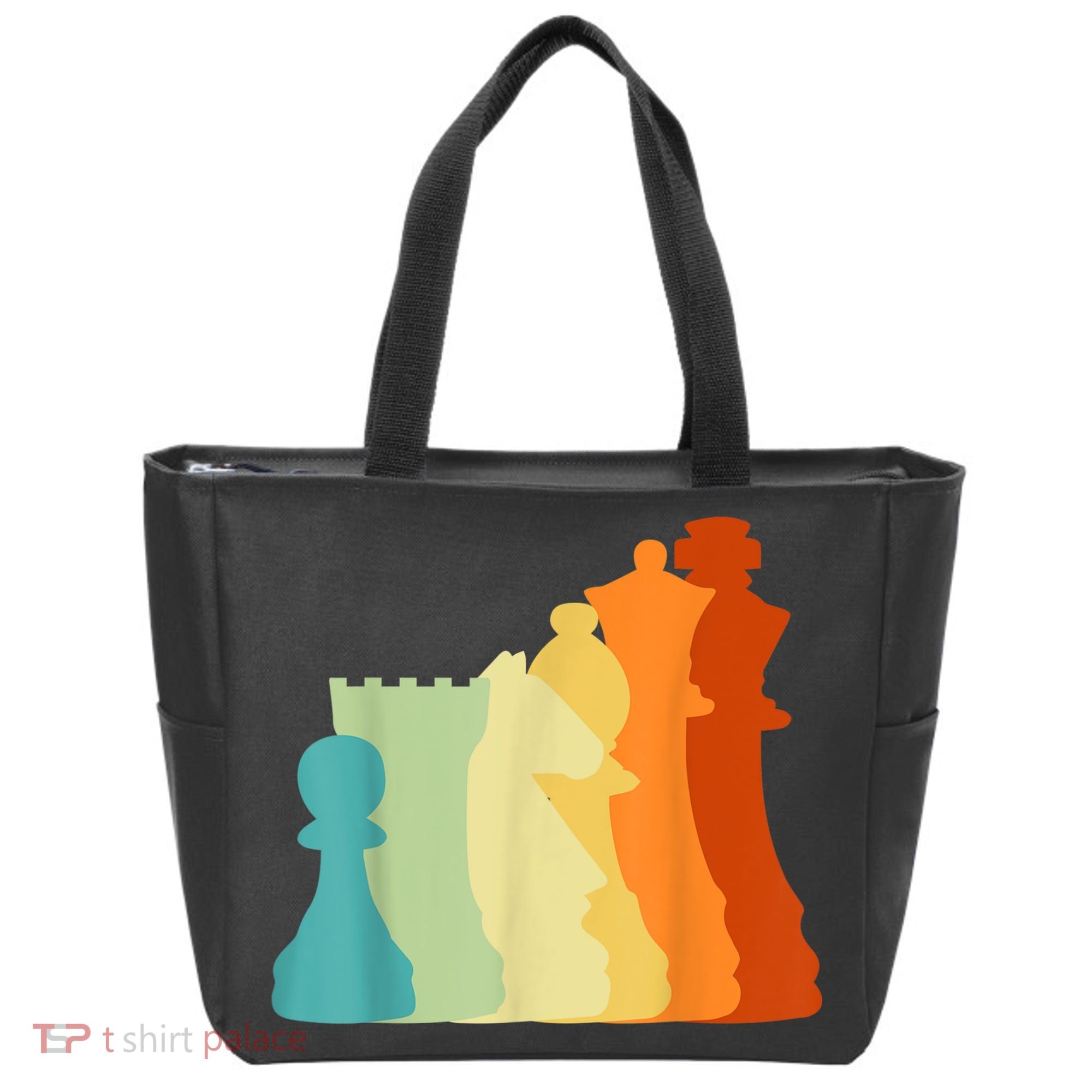 Retro Chess , Chess Player, Chess Tote Bag