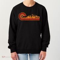 Retro Cleveland Cityscape Cleveland Oh Skyline Women's Sweatshirt thumb 0