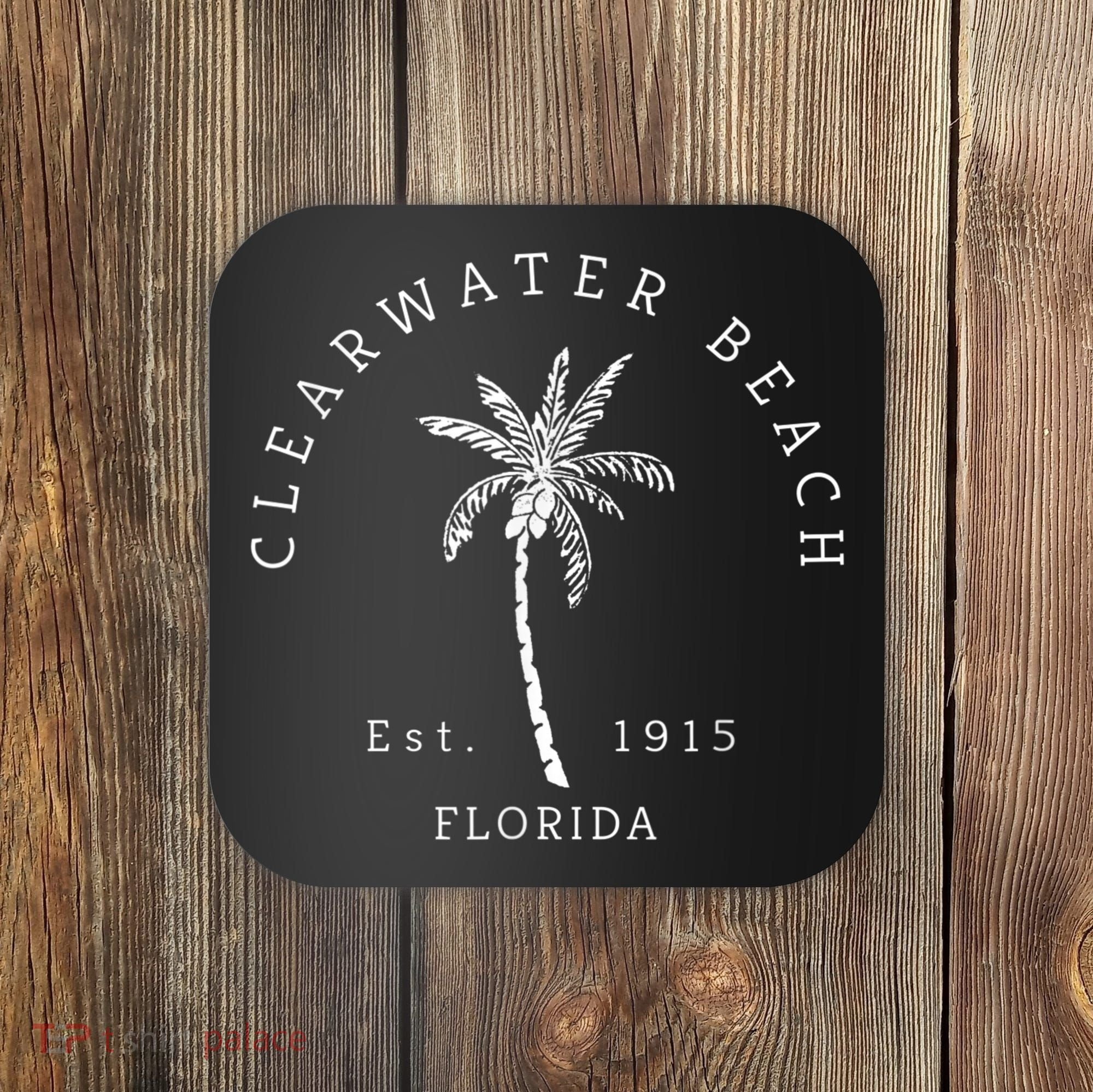 Retro Cool Clearwater Beach Mens Womens Florida Coaster