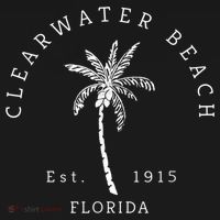 Retro Cool Clearwater Beach Mens Womens Florida Mousepad thumb 1