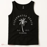 Retro Cool Clearwater Beach Mens Womens Florida Tank Top thumb 2