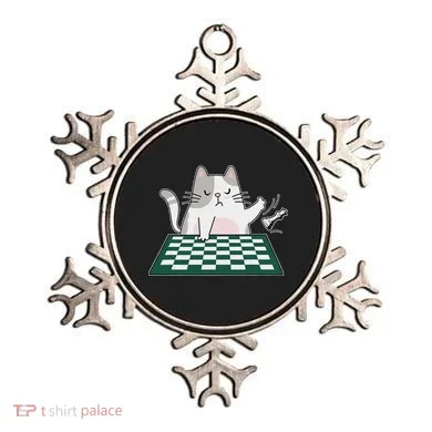 Rude Cat Chess Chess Board Game Ornament