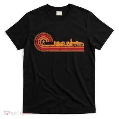 Retro Charleston Charleston Sc Skyline T-Shirt
