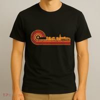 Retro Charleston Charleston Sc Skyline T-Shirt thumb 3
